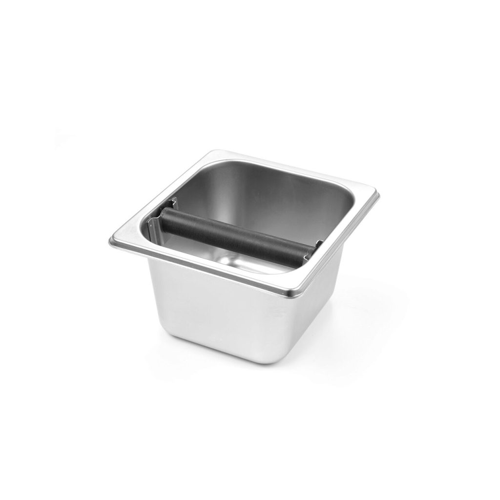Recipient pentru zat cafea, Hendi, inox, 176x162x(H)100 mm